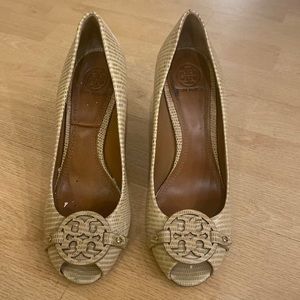 Tory Burch Beige Wedges